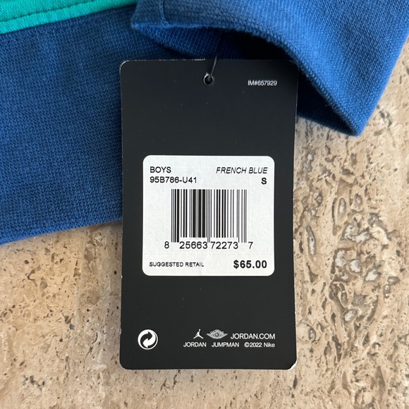 Jordan Kids Blue and Teal Hoodie - Picture 2 of 5